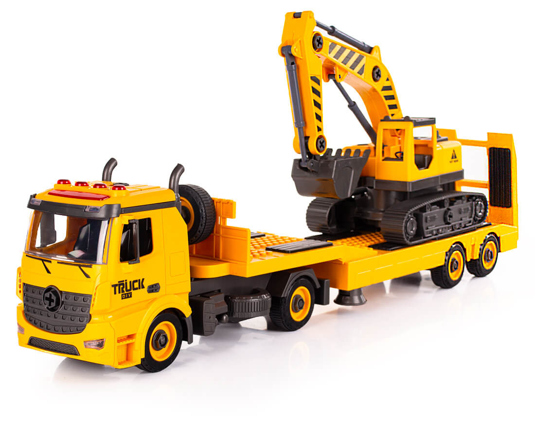 Zabawka do rozkręcania tir laweta