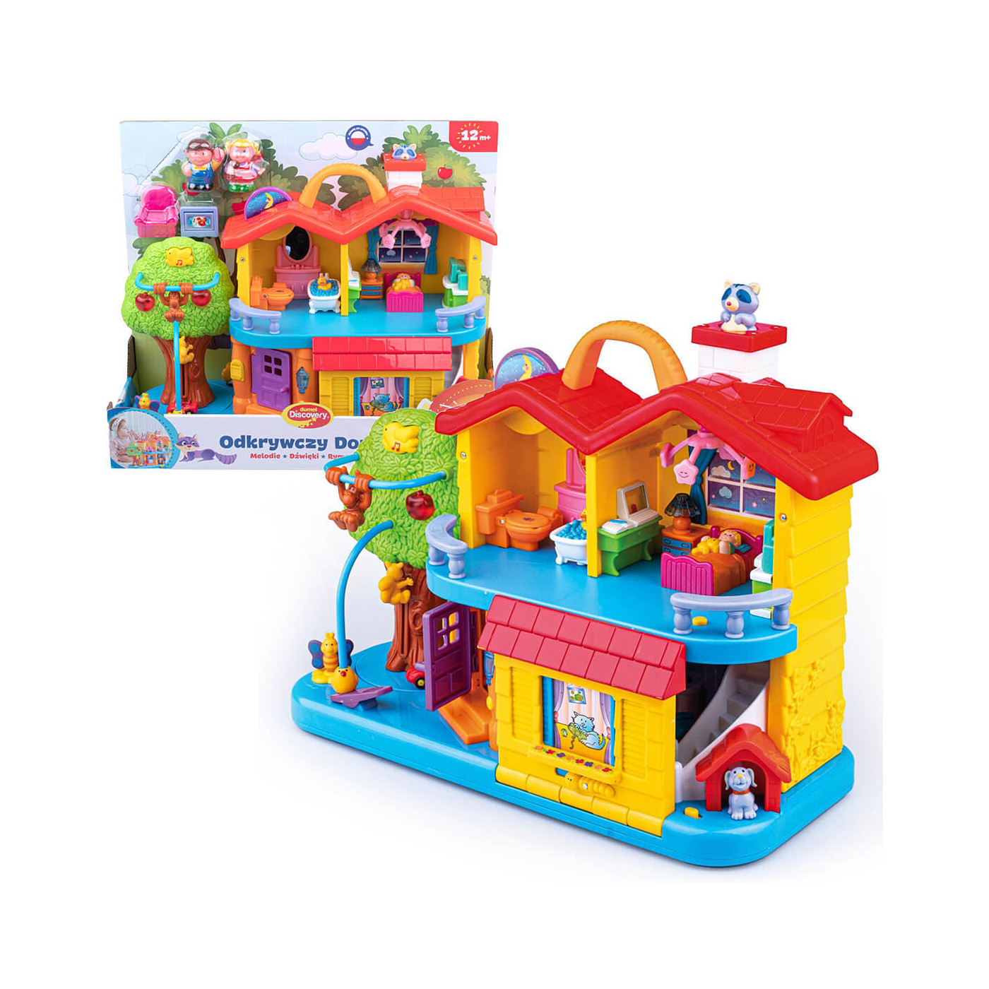 Dumel Odkrywczy Domek interaktywna zabawka dla dzieci PL 12m+