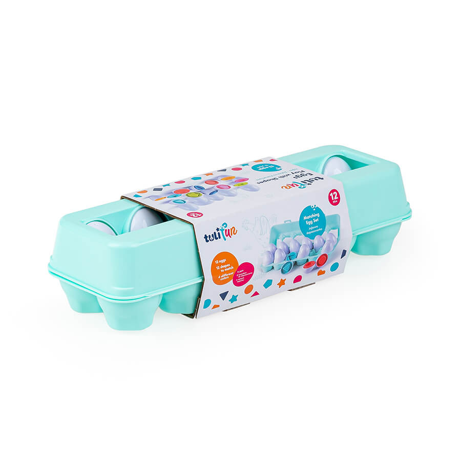 Zabawka sensoryczna jajka 12 el.