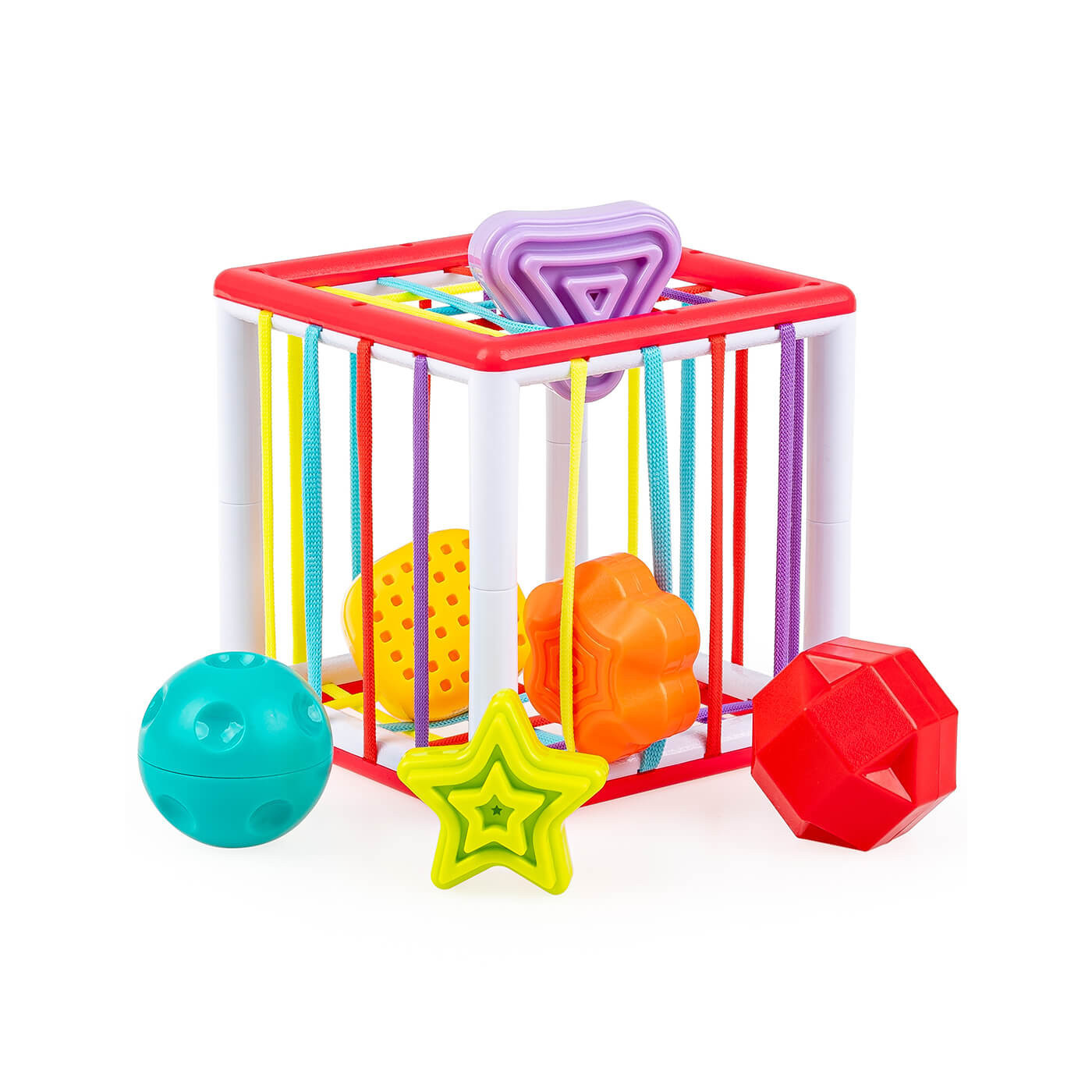 Sorter zabawka edukacyjna Kosta pełna kształtów Dumel dla dziecka 6m+