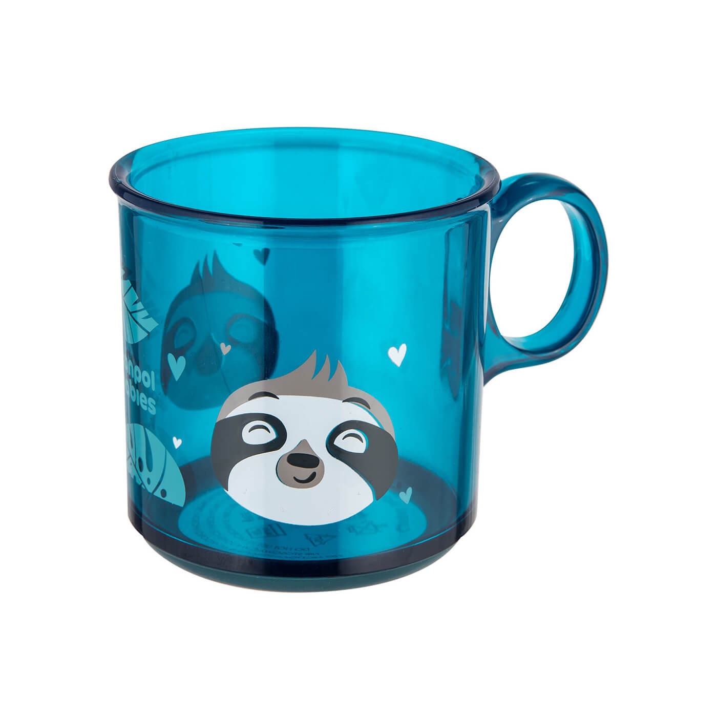 Kubek antypoślizgowy z uchem dla dziecka 170ml Canpol Babies 12m+ Leniwiec