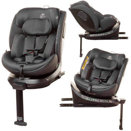 Fotelik samochodowy Enzo-Fix 360° 4baby I-Size RWF Obrotowy Isofix | Graphite