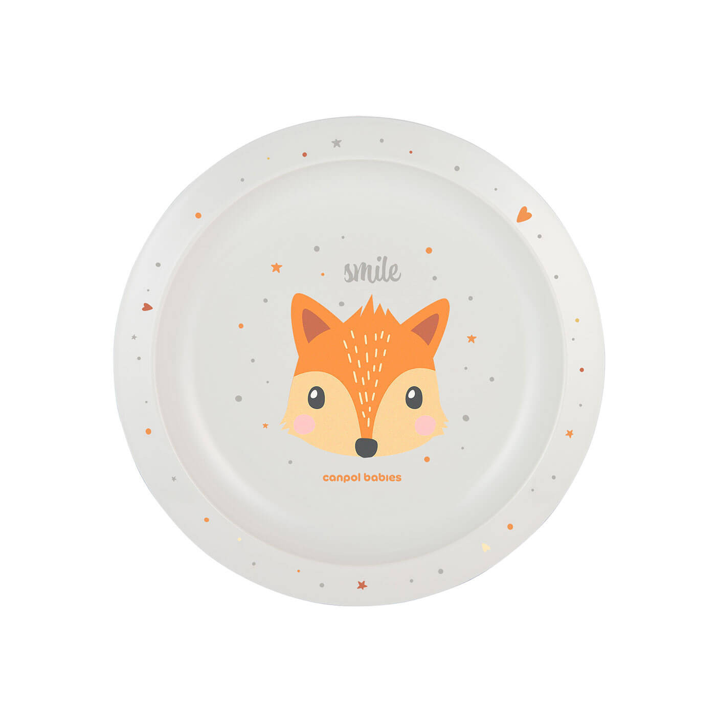 Talerzyk plastikowy do karmienia dla dziecka Canpol Pomarańczowy