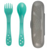 Zestaw pierwszych sztućców dla dzieci w etui Canpol babies turkusowe