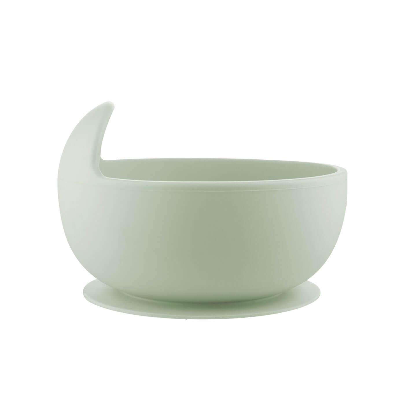 Miseczka silikonowa do karmienia dla dziecka na przyssawce Zielona