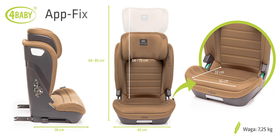 System Isofix fotelik samochodowy App Fix