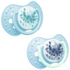 Smoczek uspokajający dla dziecka LOVI 0-3m Tie Dye Blue 2 szt.