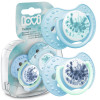 Smoczek uspokajający dla dziecka LOVI 3-6m Tie Dye Blue 2 szt.