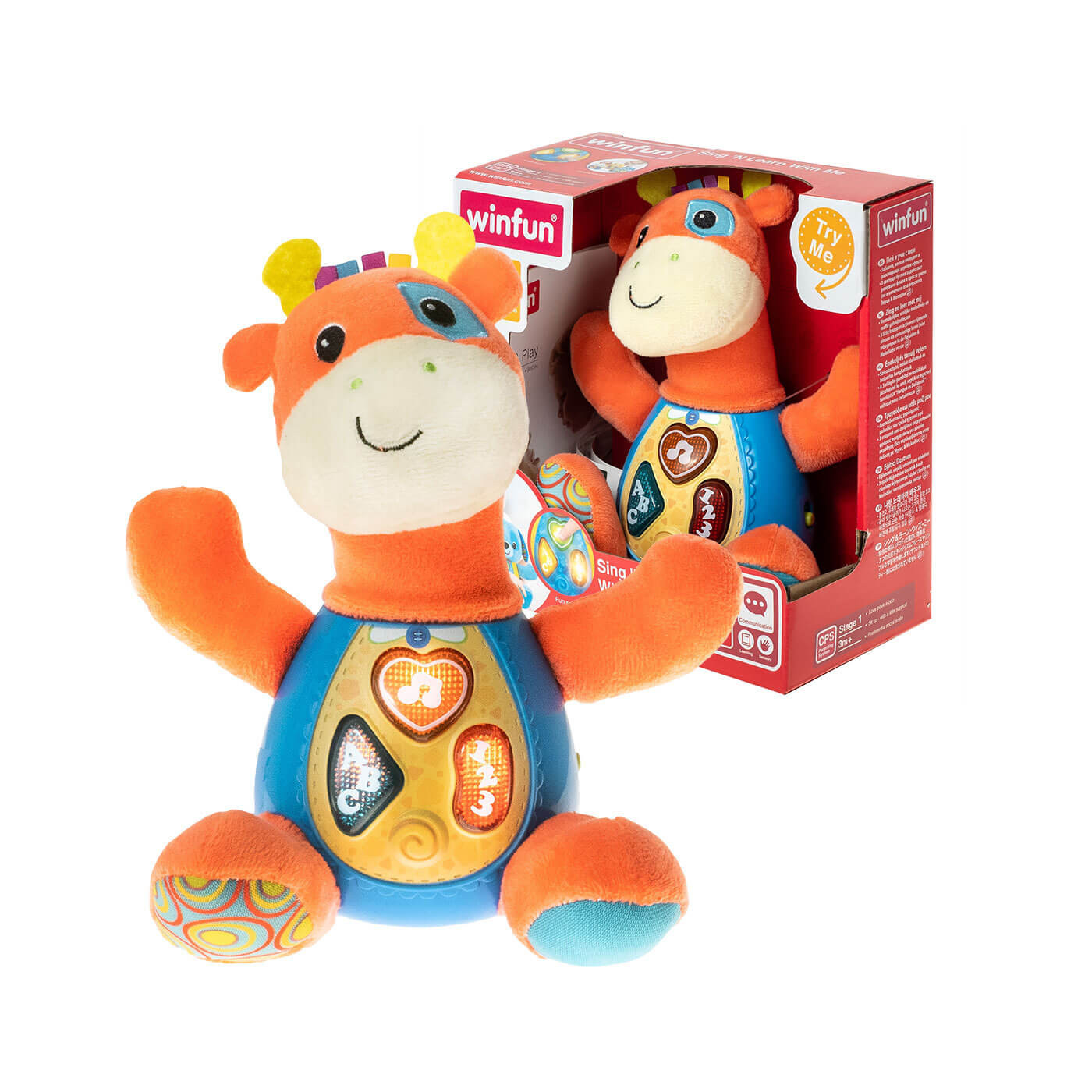 Miś przytulaczek Żyrafa Anek Winfun 3m+