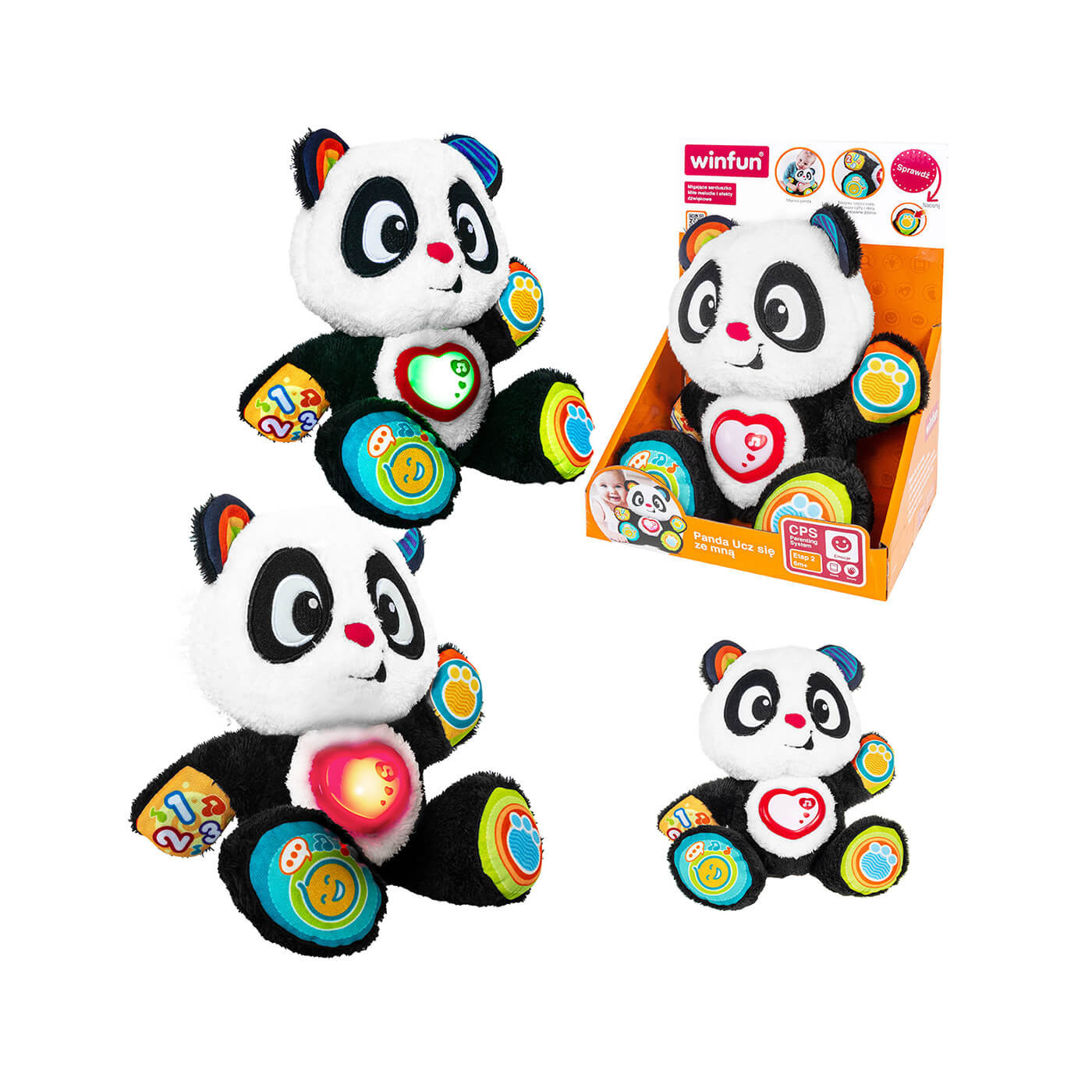 Panda ucz się ze mną zabawka interaktywna dla dzieci 6 m+  Anek