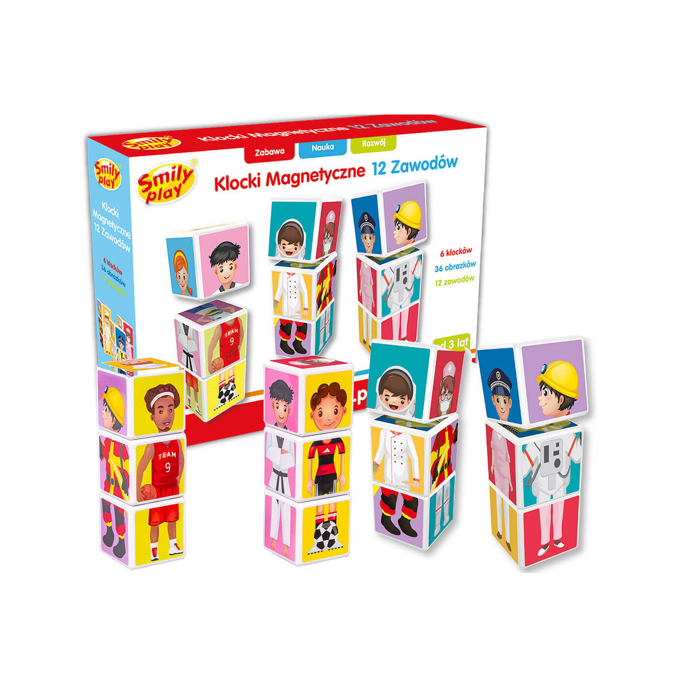 Układanka magnetyczna, puzzle na magnes Zawody Anek Smily Play