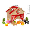 Drewniany domek farma, drewniana zabawka z figurkami Anek Smily Play