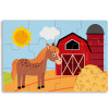 Puzzle drewniane 4 obrazki Zwierzątka na farmie Anek Smily Play