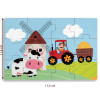Puzzle drewniane 4 obrazki Zwierzątka na farmie Anek Smily Play