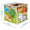 Kostka, sorter kształtów drewniany Zwierzątka na wsi Anek Smily Play