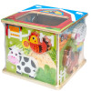 Kostka, sorter kształtów drewniany Zwierzątka na wsi Anek Smily Play