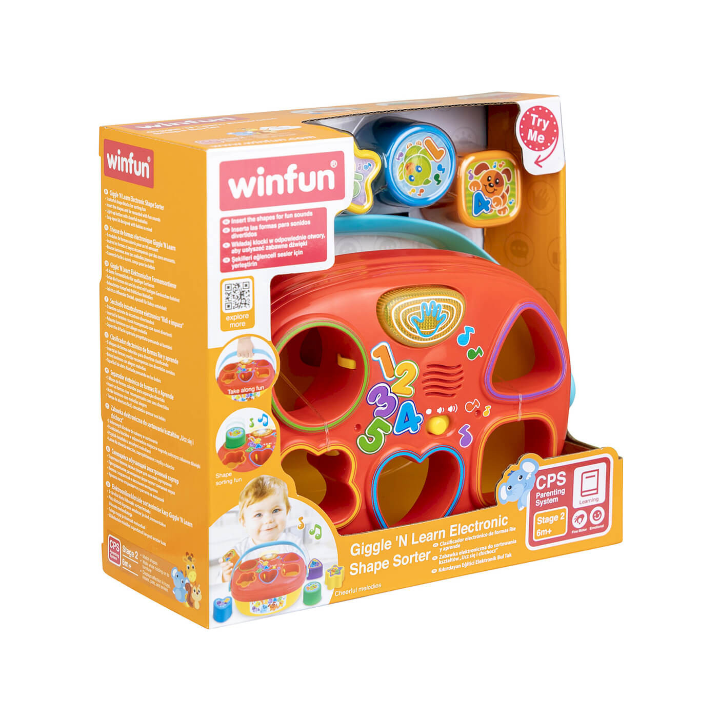 Wesoły sorter zabawka dla niemowlaka Anek