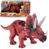 Dinozaur TRICERATOPS interaktywny, ruchoma głowa, figurka z dźwiękiem i światłem