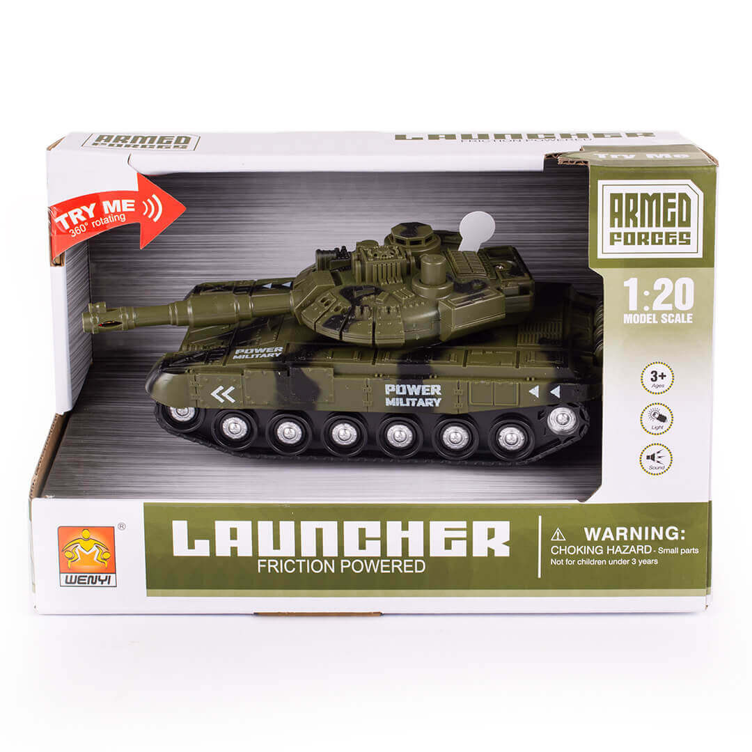 Zabawka interaktywna dla chłopca czołg