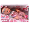 Lalka bobas interaktywny mówi, płacze, reaguje na smoczek 40 cm