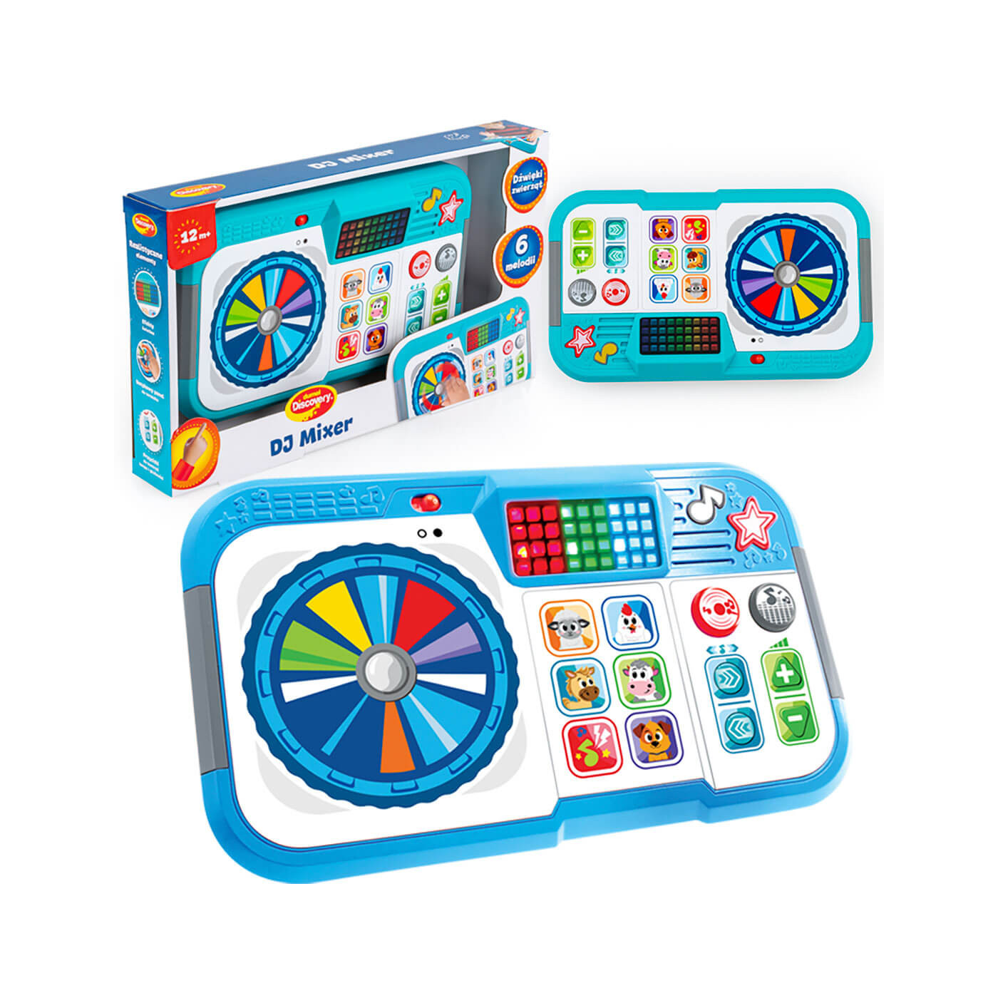 Dj Mixer Dumel zabawka muzyczna od roku  interaktywna odgłosy zwierząt