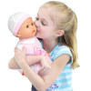 Lalka bobas interaktywny płaczący z akcesoriami butelka, smoczek 40cm