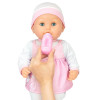 Lalka bobas interaktywny płaczący z akcesoriami butelka, smoczek 40cm