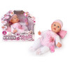 Lalka bobas interaktywny płaczący z akcesoriami butelka, smoczek 40cm