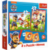Puzzle Psi Patrol Trefl, 30 i 48 el. + memos 24 el. od 3 lat