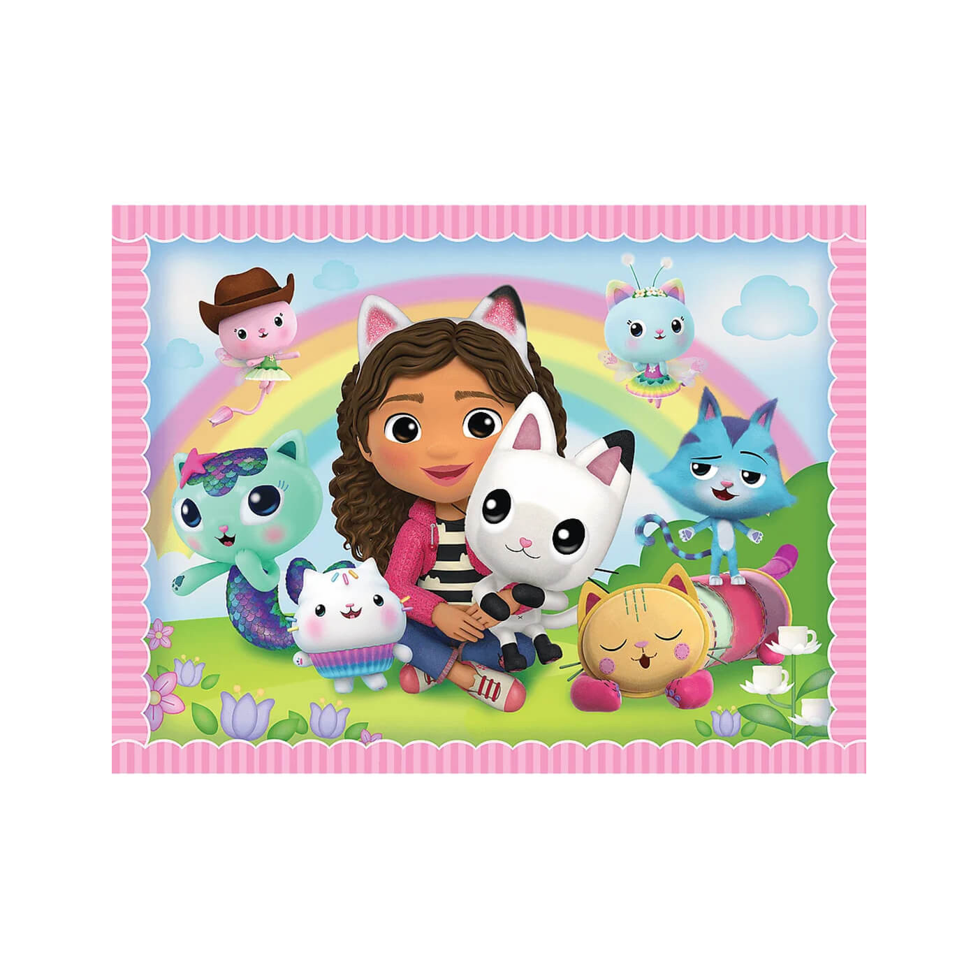 Puzzle 2w1 Gabi z Kocim Przyjacielem Trefl, 30 i 48 el. + memos 24 el.