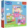 Trefl Puzzle 3w1 | Pomysłowa Świnka Peppa, puzzle ze Świnką Peppą 3+