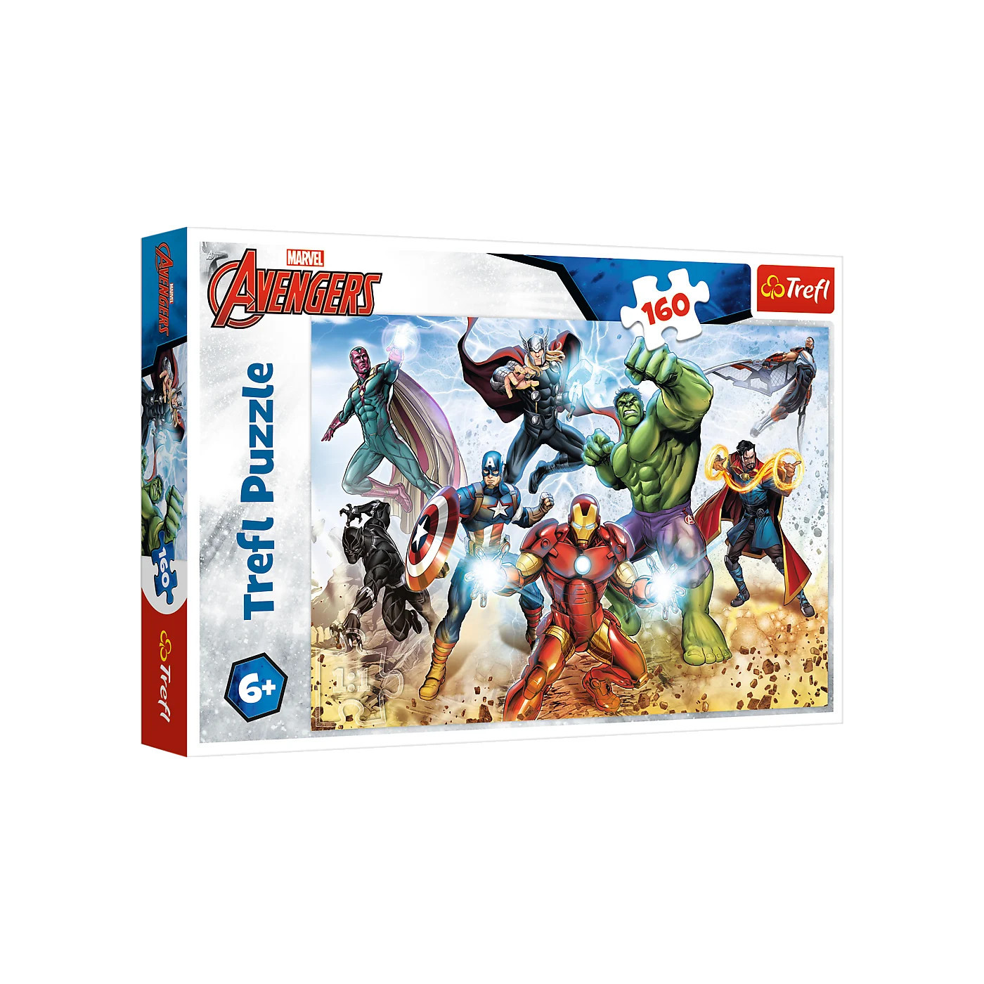Puzzle 160 Gotowi by ratować świat Avengers, puzzle od 6 lat Trefl