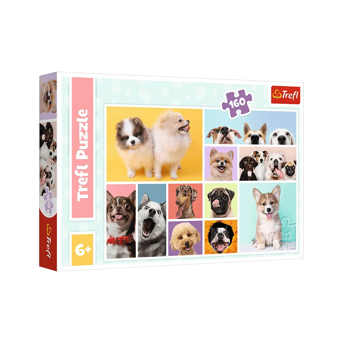 Puzzle 160 el. Psia przyjaźń, puzzle z pieskami od 6 lat Trefl