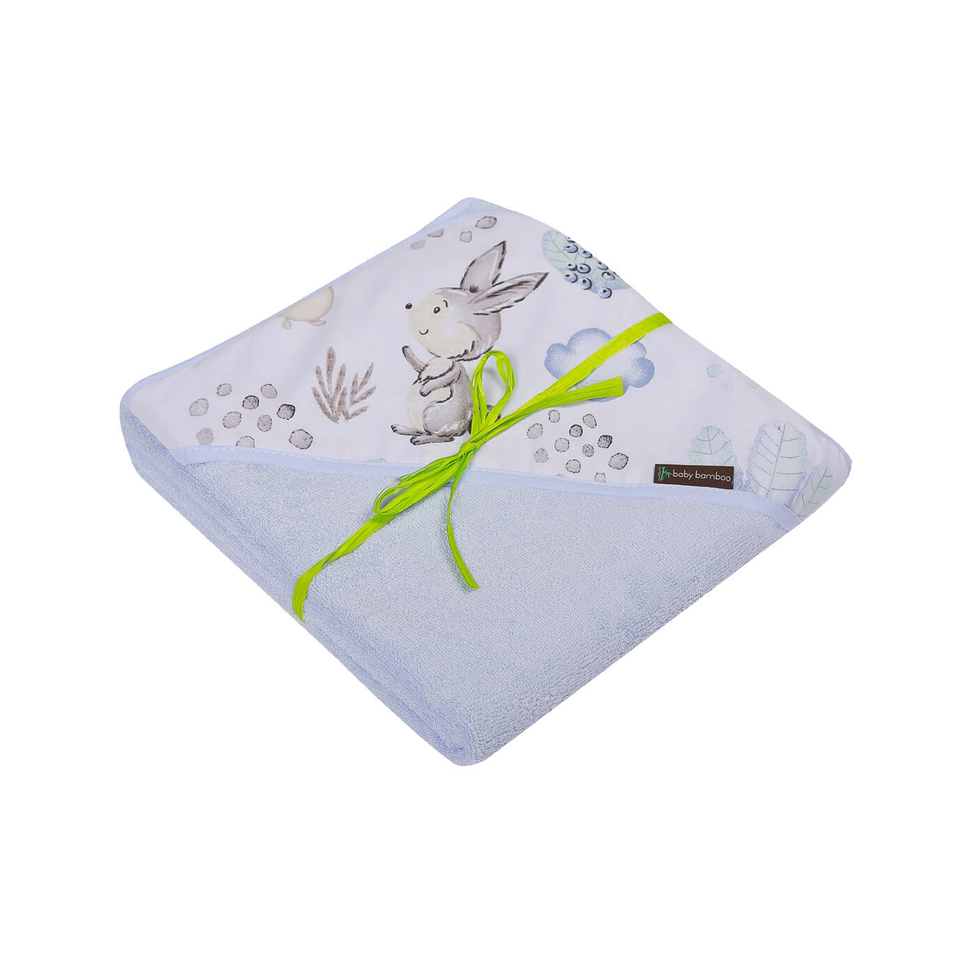 Ręcznik z kapturkiem, bambusowe okrycie kąpielowe dla dziecka 100x100