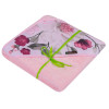 Ręcznik z kapturkiem, okrycie kąpielowe dla dziecka bambus 100x100 róż