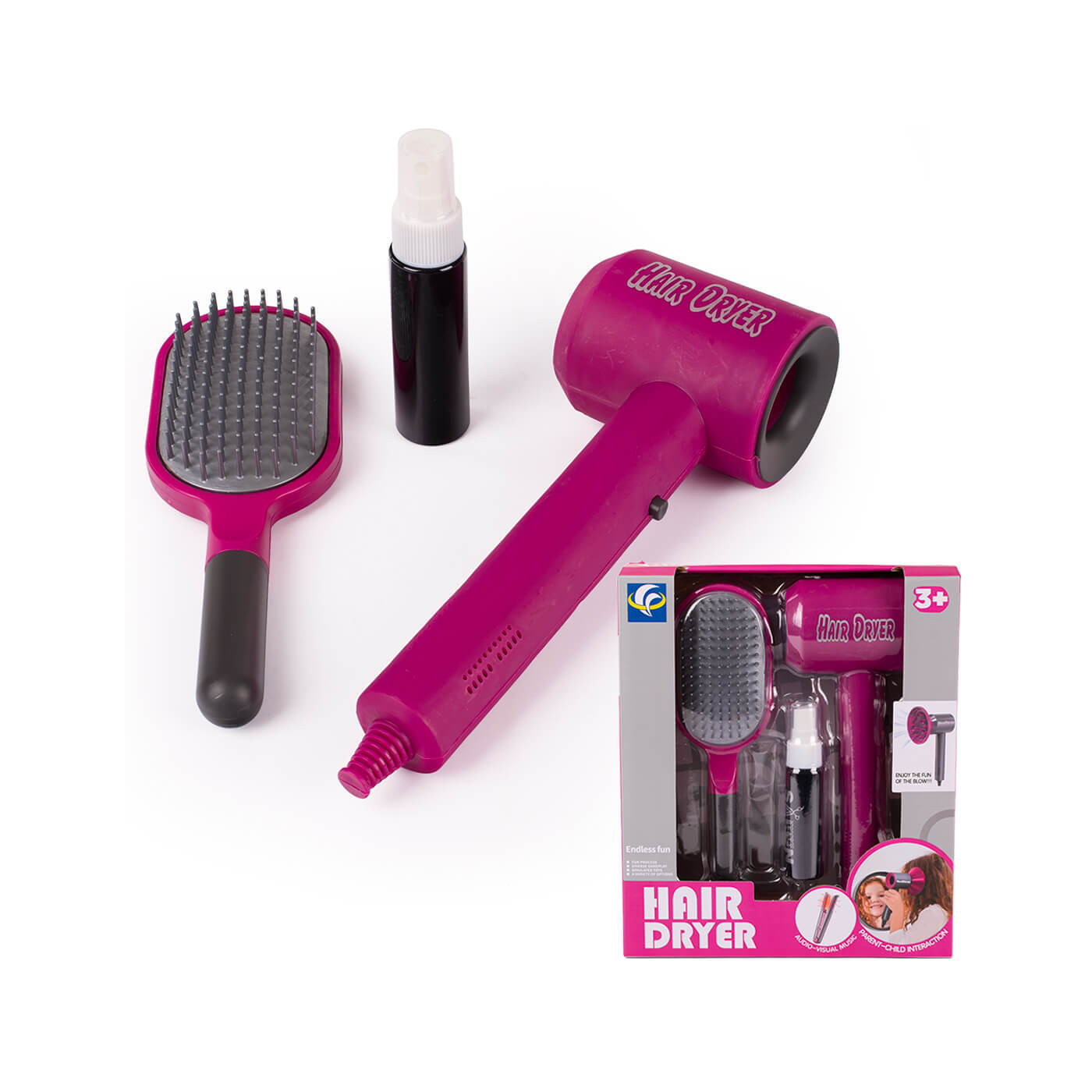 Zestaw do stylizacji włosów dla dziewczynki suszarka