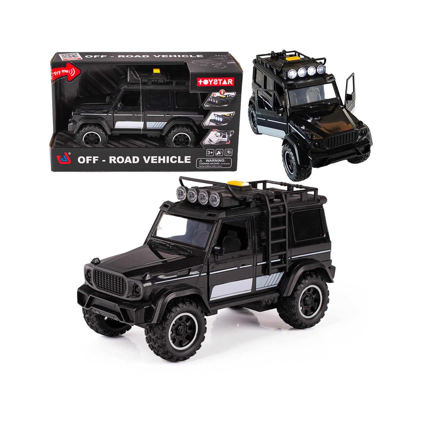 Samochód terenowy 4x4 Offroad, Autko terenówka z dźwiękiem i światłami