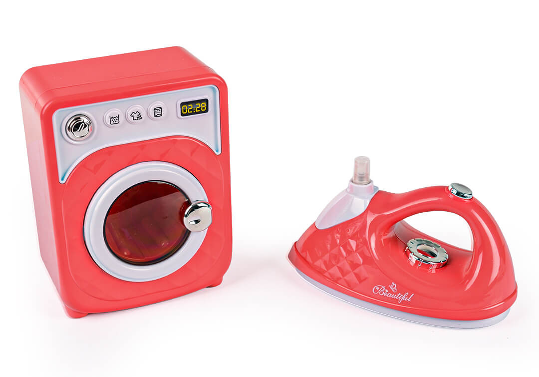 Zestaw Mini AGD dla dziecka pralka z żelazkiem do zabawy