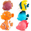 Gumowe zabawki do wody dla dziecka od 6 m-cy - Zwierzątka Wodne Rybki