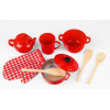 Zestaw naczyń do kuchni Garnki Łyżki Dzbanek Kubek 10 el. Zabawka 3+