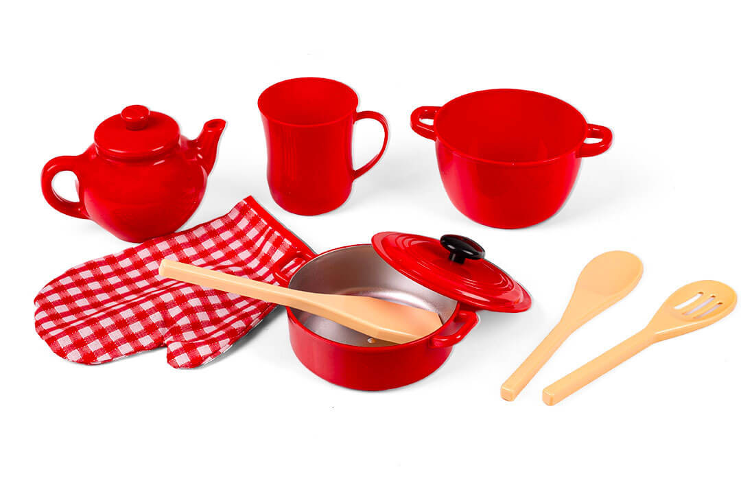 Zestaw garnków i kubków dla dziecka do zabawy