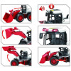Spychacz, buldożer dla chłopca pojazd budowy ruchome elementy, światło i dźwięk 37 cm