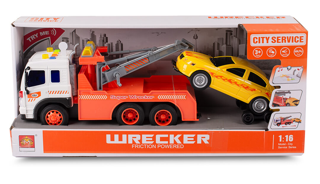 Pomoc drogowa laweta zabawka bus