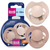 Smoczek uspokajający silikonowy LOVI Prime 6-18 m 2 szt. Nude Blush
