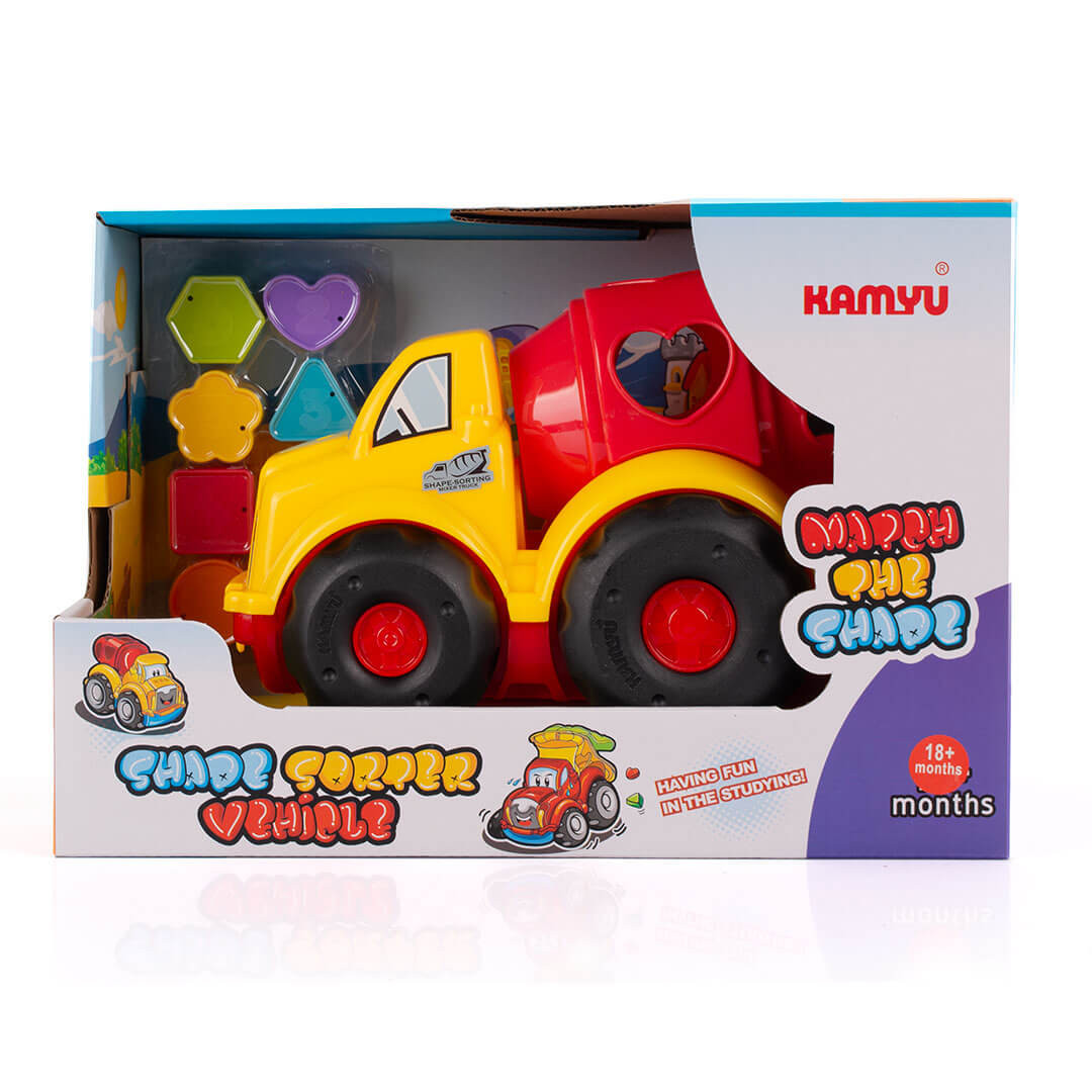 Samochód zabawka sorter kształtów dla dziecka 18m+