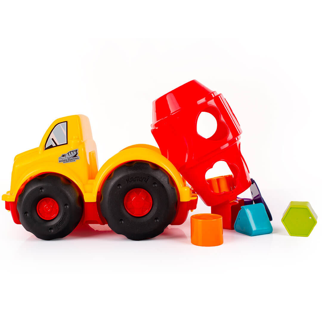 Autko sorter kształtów z klockami 18m+