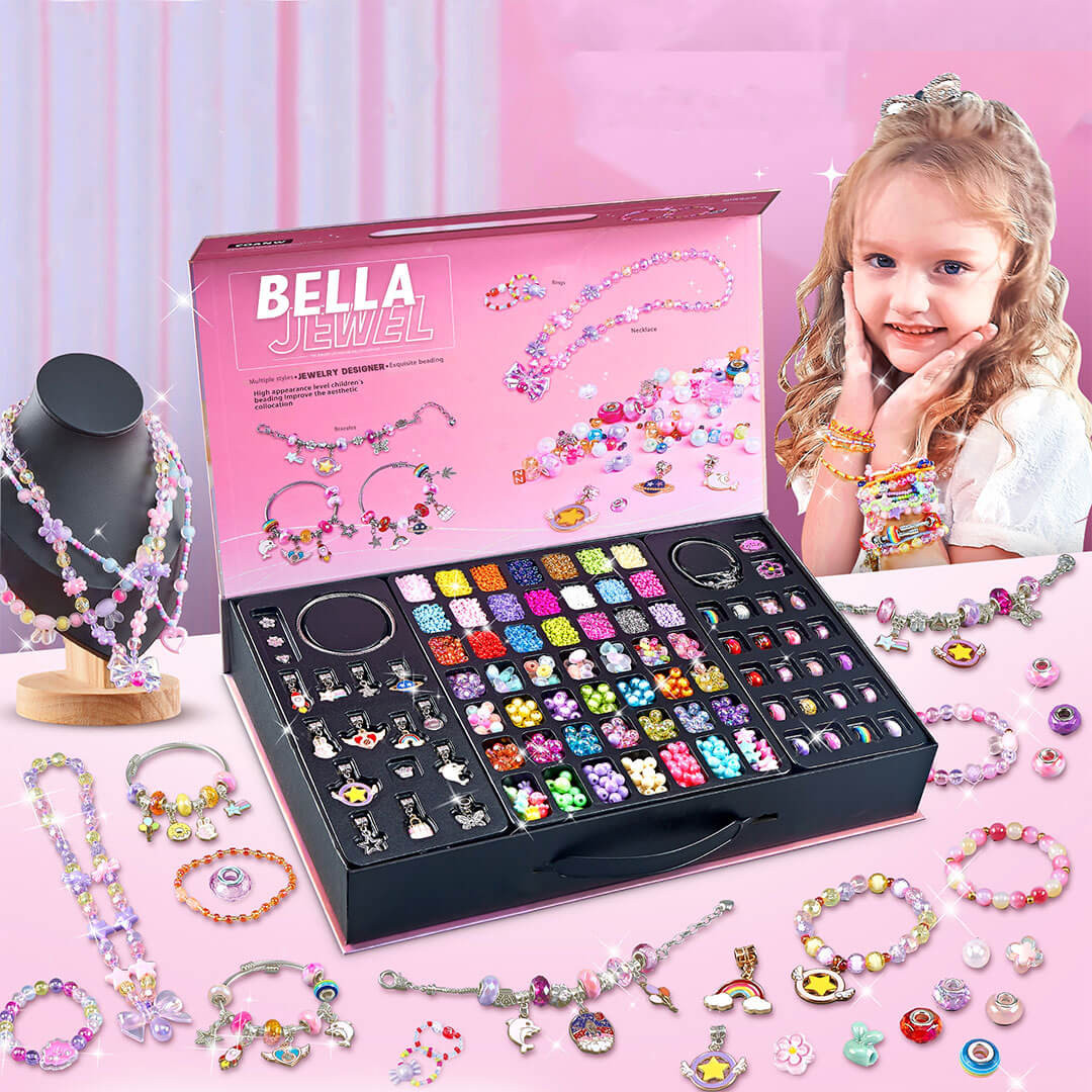 Zestaw kreatywny do robienia biżuterii dla dziewczynki