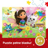 Trefl Puzzle 100 el. | Koci Domek Gabi - puzzle dla dzieci brokatowe