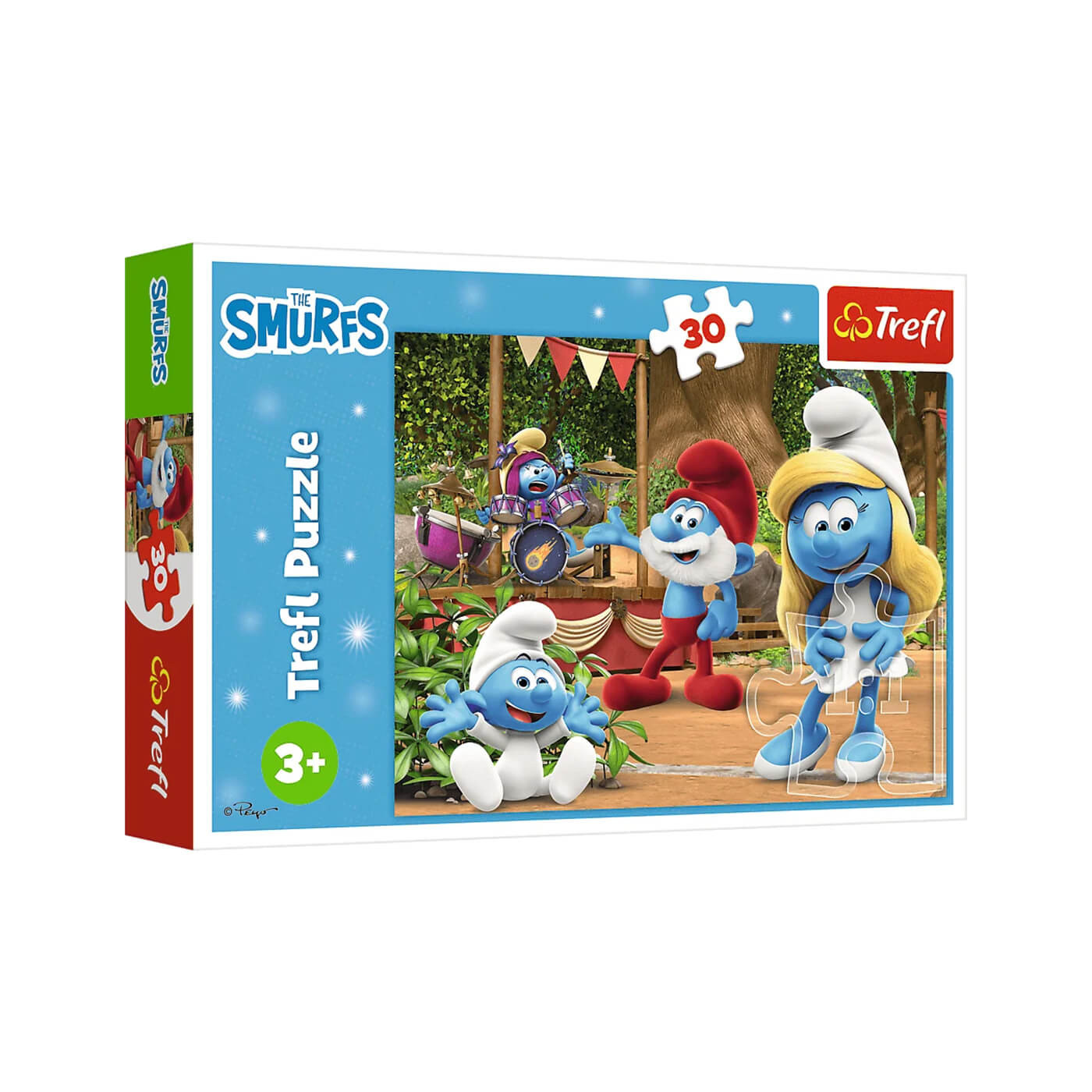 Puzzle 30 el. Smerfetka i Smerfy, puzzle dla trzylatki Trefl