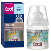 Butelka + smoczek 0m+ do podawania mleka od narodzin Lovi Trends 120ml
